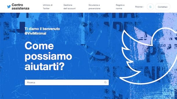Centro assistenza Twitter PC