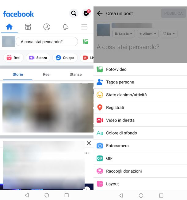 Come pubblicare una GIF su Facebook da smartphone dal profilo