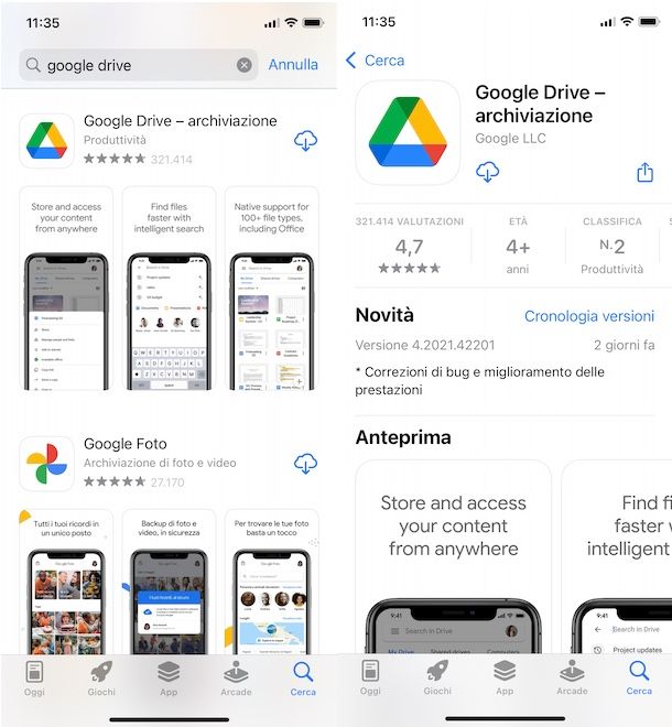 Google Drive iPhone