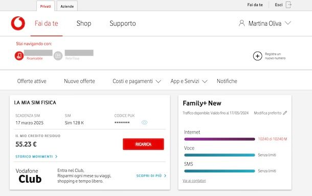 Vodafone Fai da te
