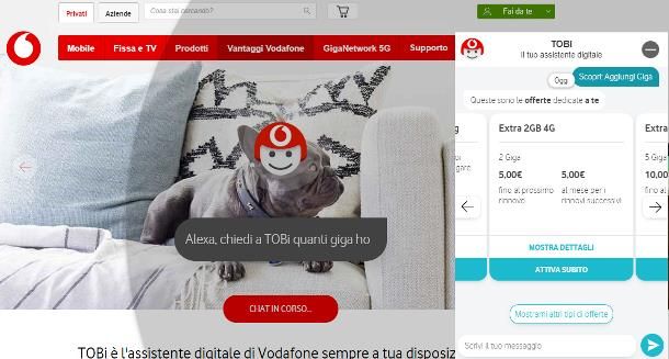 Come aggiungere Giga Vodafone