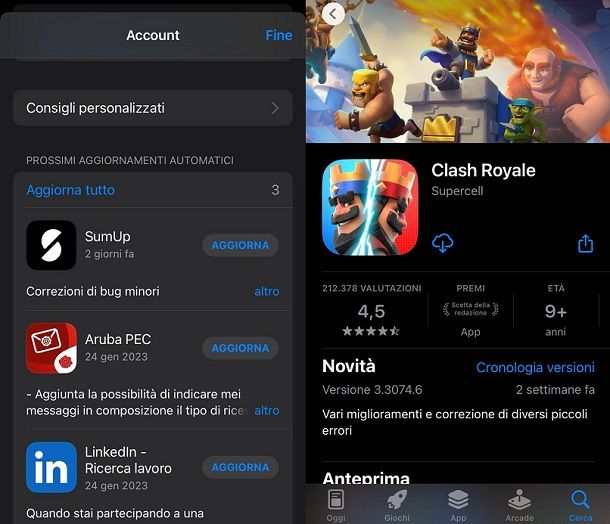 Come aggiornare Clash Royale su iPhone e iPad
