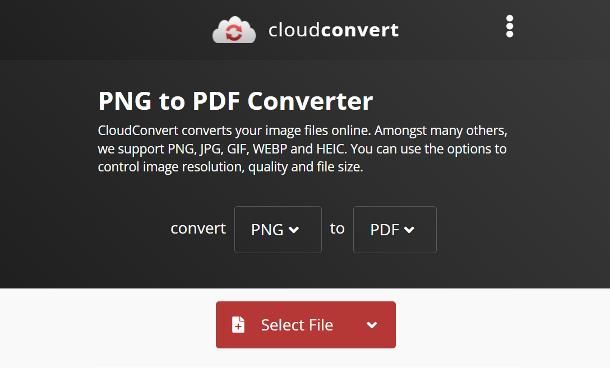 Altri servizi per convertire PNG in PDF online