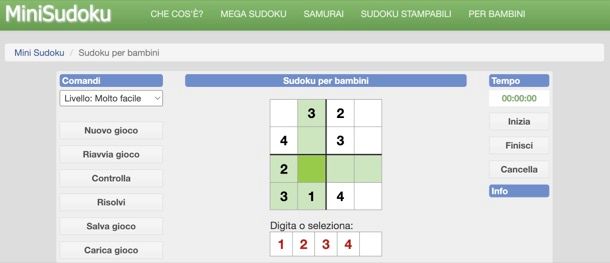 Sudoku per bambini