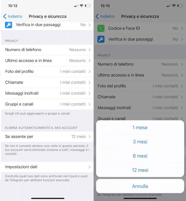 Come eliminare account Telegram Salvatore Aranzulla