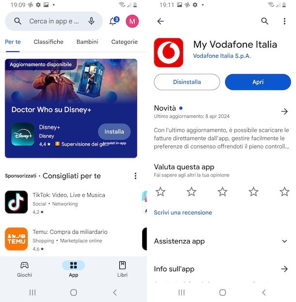 Play Store My Vodafone