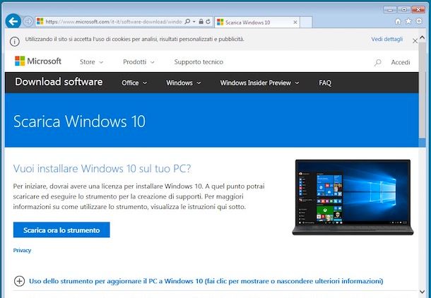 Come aggiornare Windows 7 a Windows 10