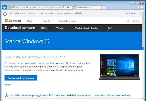 Come aggiornare Windows 7 a Windows 10