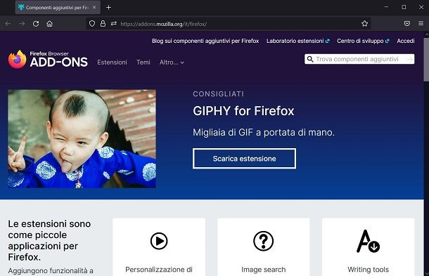 Estensioni Firefox