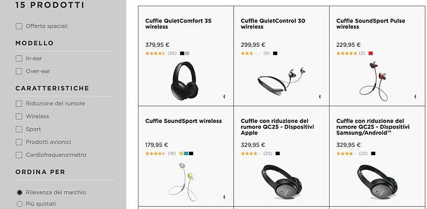 Cuffie Bose