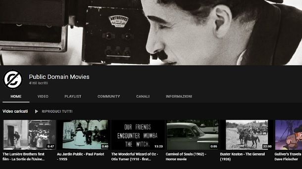 Public Domain Movies YouTube