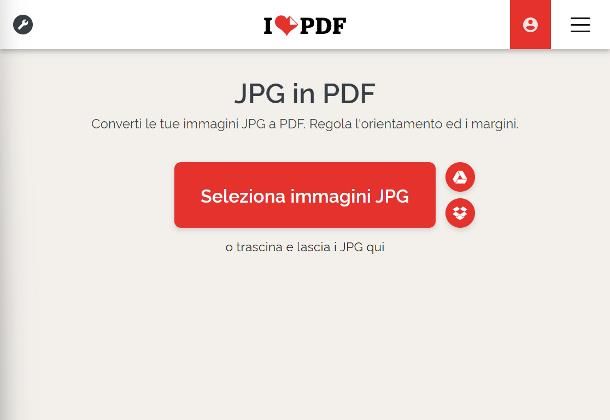 Come convertire PNG in PDF online