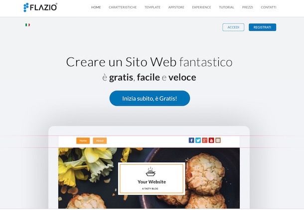 Come creare un sito Internet con Flazio.com