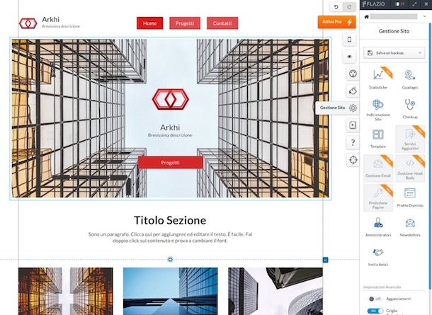 Come creare un sito Internet con Flazio.com