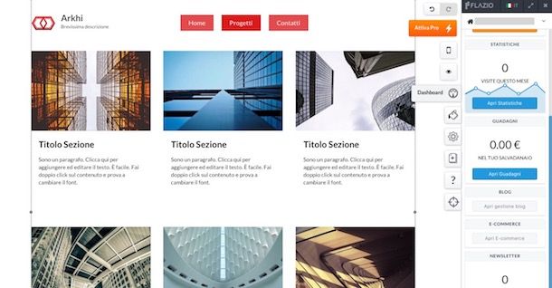 Come creare un sito Internet con Flazio.com