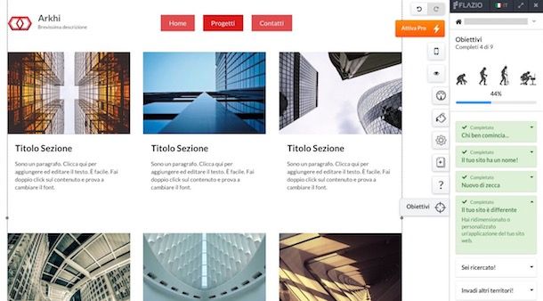 Come creare un sito Internet con Flazio.com