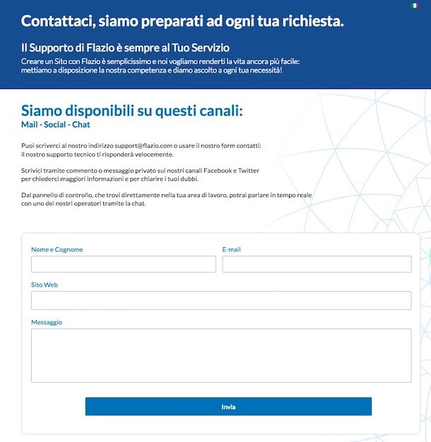 Come creare un sito Internet con Flazio.com