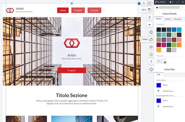 Come creare un sito Internet con Flazio.com
