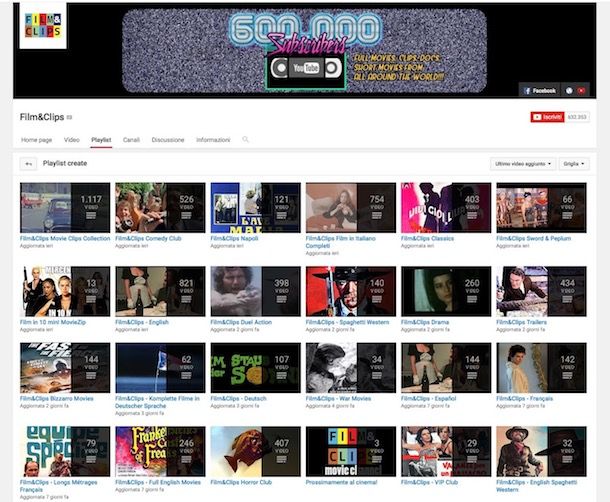 Come guardare film su YouTube