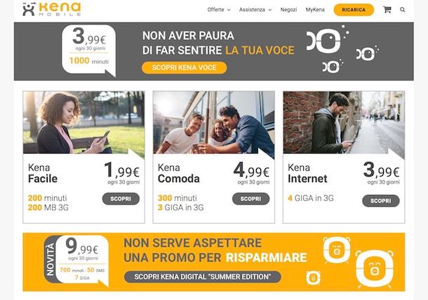 Kena Mobile: copertura e offerte tariffe