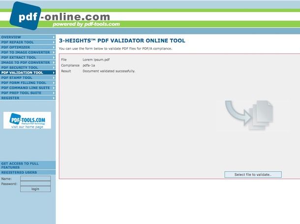 Come convertire PDF/A
