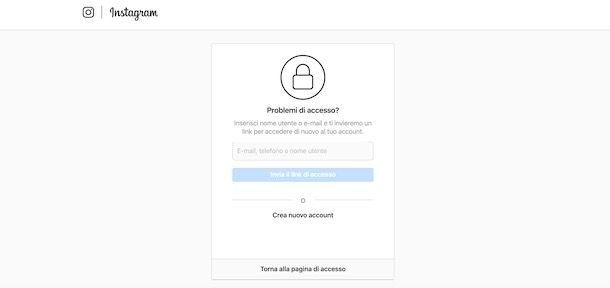 Recuperare password Instagram da computer