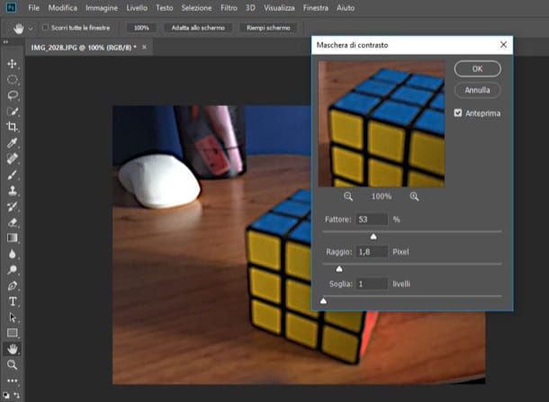 Applicazioni per migliorare le foto sfocate Adobe Photoshop