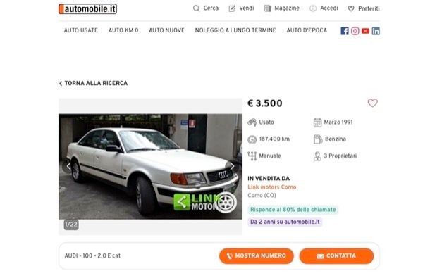 Acquistare auto usata su Automobile.it