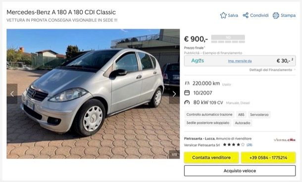 Acquistare auto usata su AutoScout24