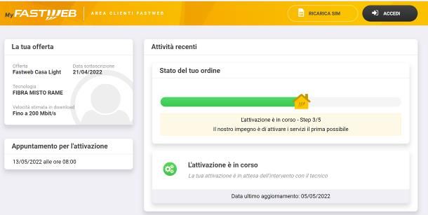 Come verificare attivazione Fastweb: linea fissa