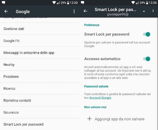 App per password