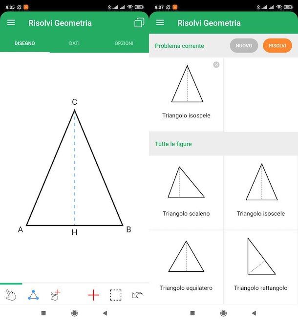 Risolvi Geometria