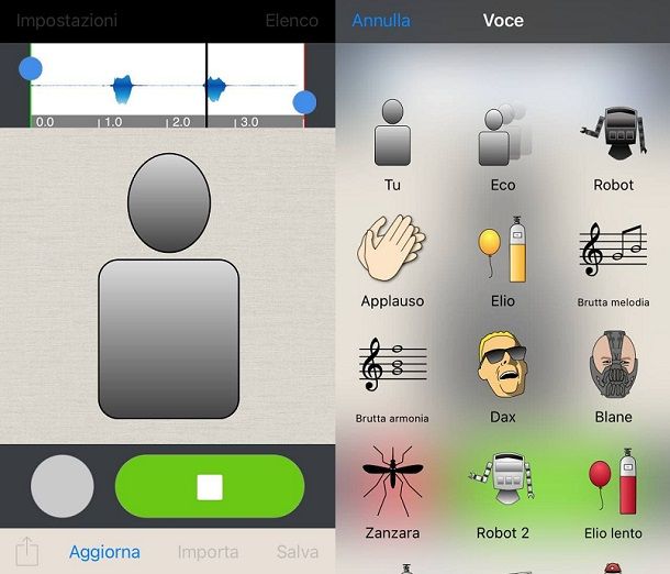 Voice Changer Plus App per modificare la voce iPhone