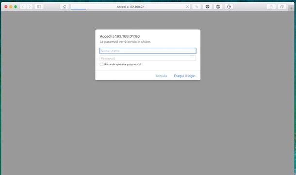Come entrare nella pagina del modem