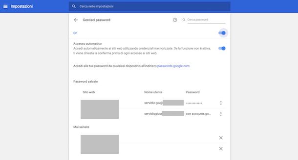 App per password