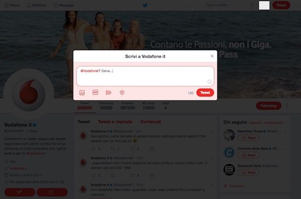 Come contattare Vodafone