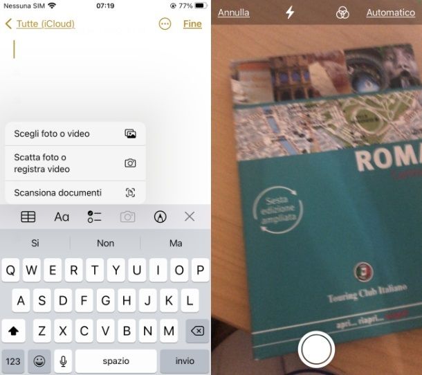 App per scanner iPhone