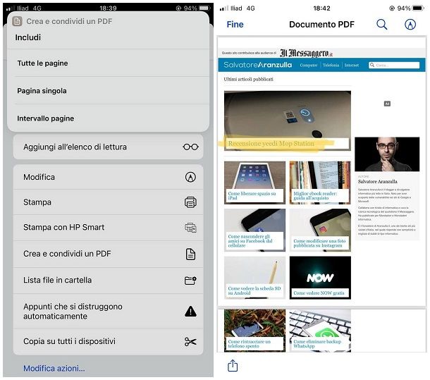 App per convertire file in PDF su iPhone