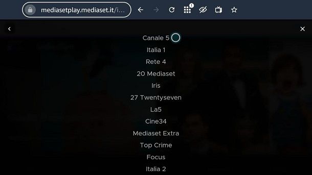 Come vedere Canale 5 su Fire Stick