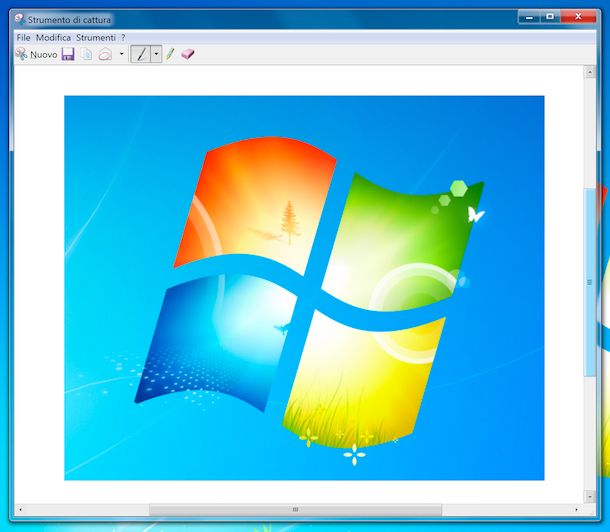 Strumento di cattura Windows 7