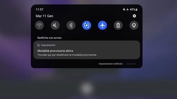 Come togliere la modalità provvisoria su Android