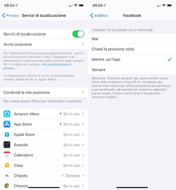 Localizzazione iOS