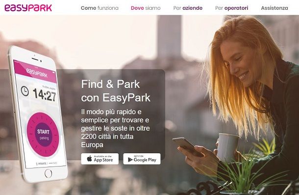 EasyPark website