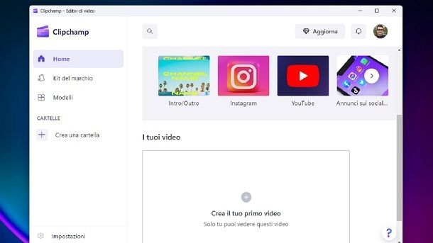 App per PC per editare video Microso