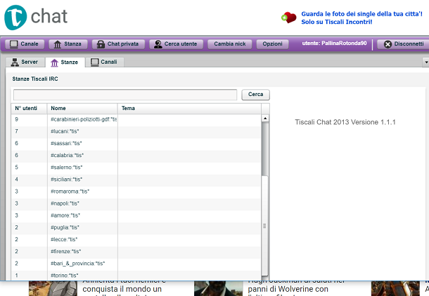 Tiscali chat