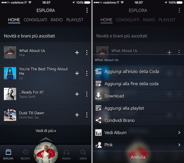 Come funziona Amazon Music Unlimited