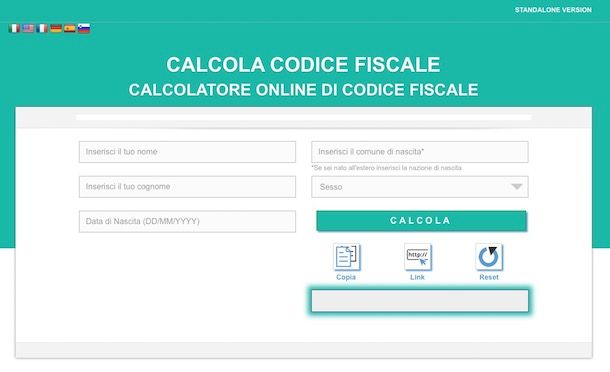 Come calcolo codice fiscale