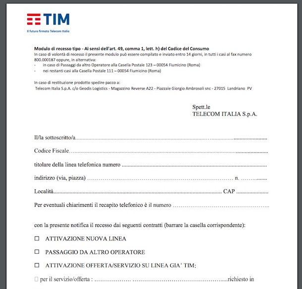 Disdetta Linea Fissa TIM Salvatore Aranzulla