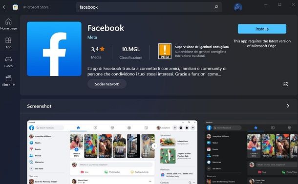 Come reinstallare Facebook sul PC