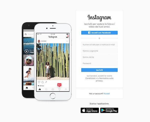 Come accedere a Instagram senza password